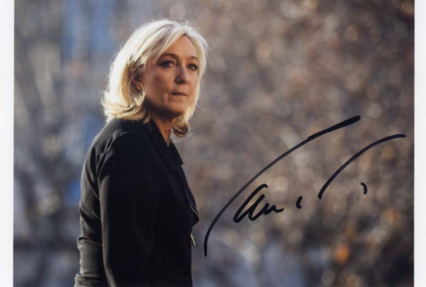 Marine Le Pen Autograph Autogramm | ID 14872141758845