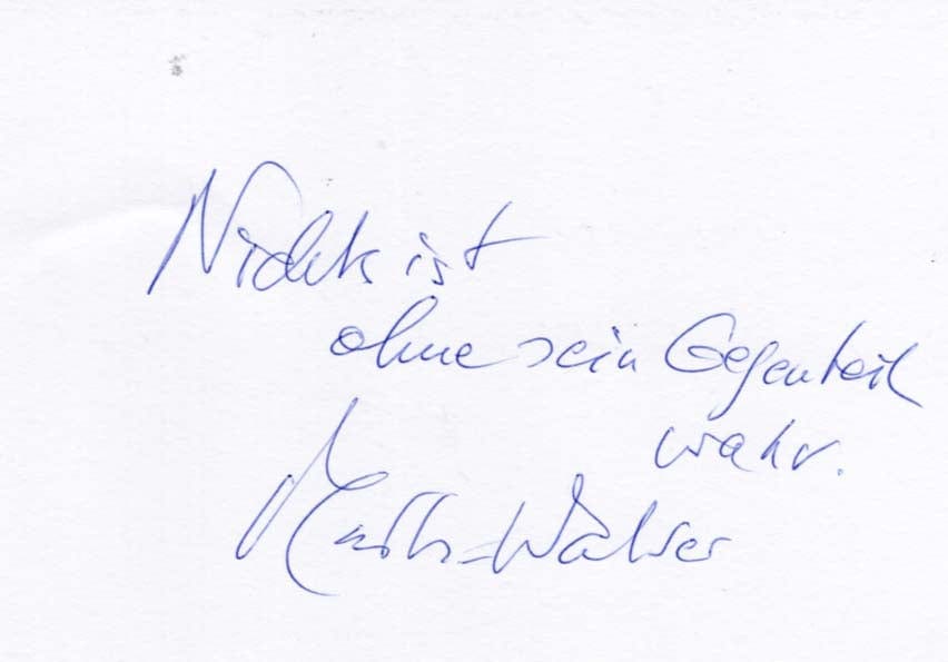 Martin Walser Autograph Autogramm | ID 7960424644757