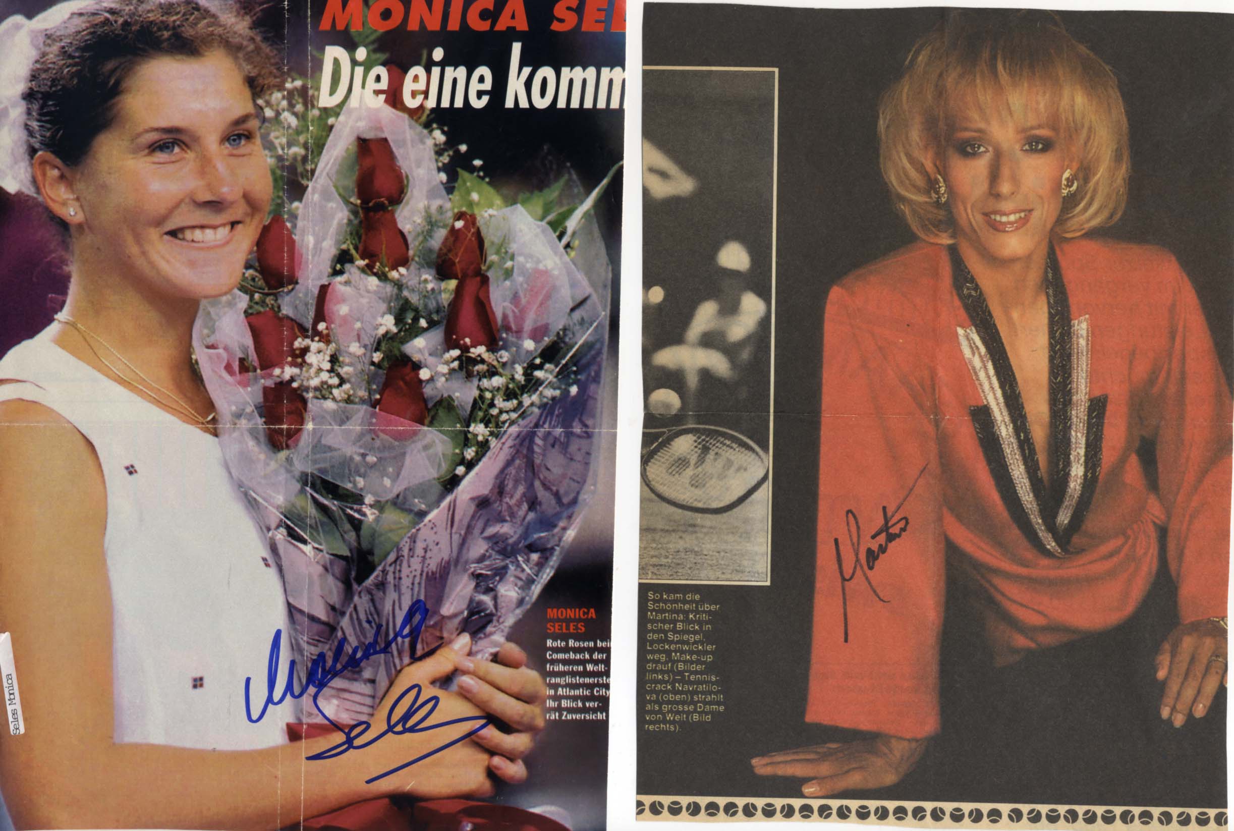 Martina &amp; Monica Navratilova &amp; Seles Autograph Autogramm | ID 14882327953789