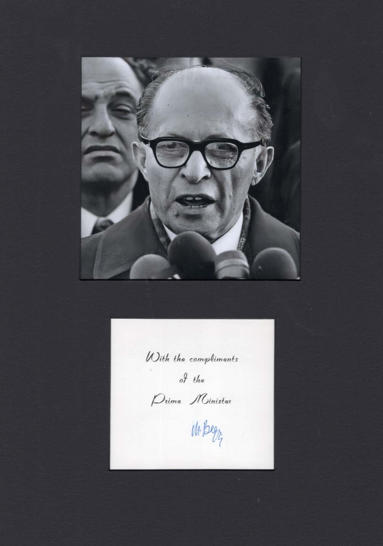 Menachem  Begin Autograph Autogramm | ID 8090130940053