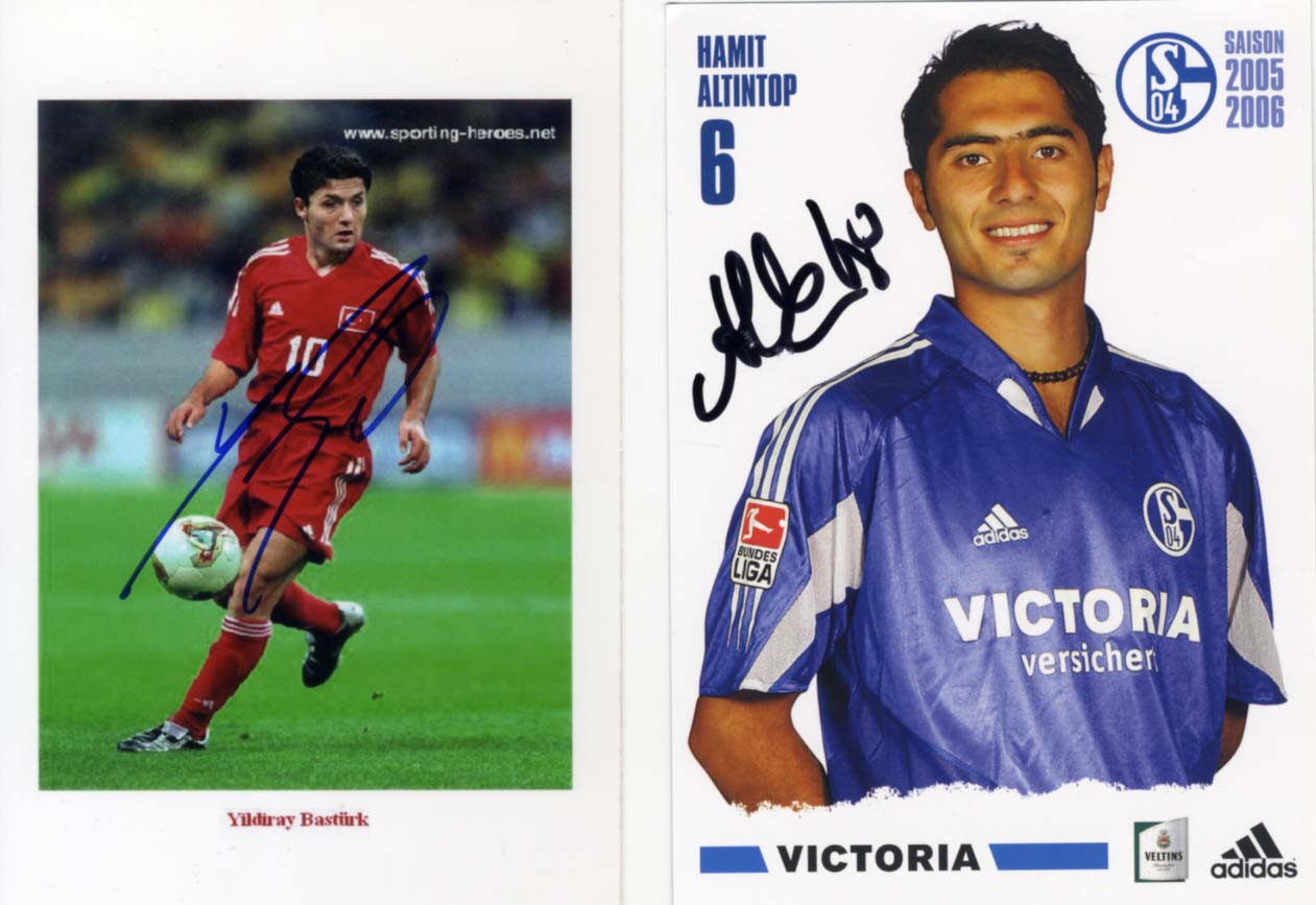 Mesut &amp; Yildiray &amp; Hamit Özil &amp; Bastürk &amp; Altintop Autograph Autogramm | ID 14835583975805