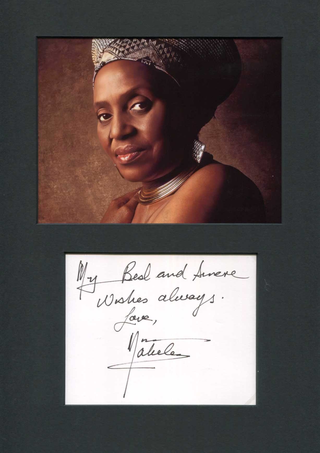 Miriam Makeba Autograph | signed cards / album pages