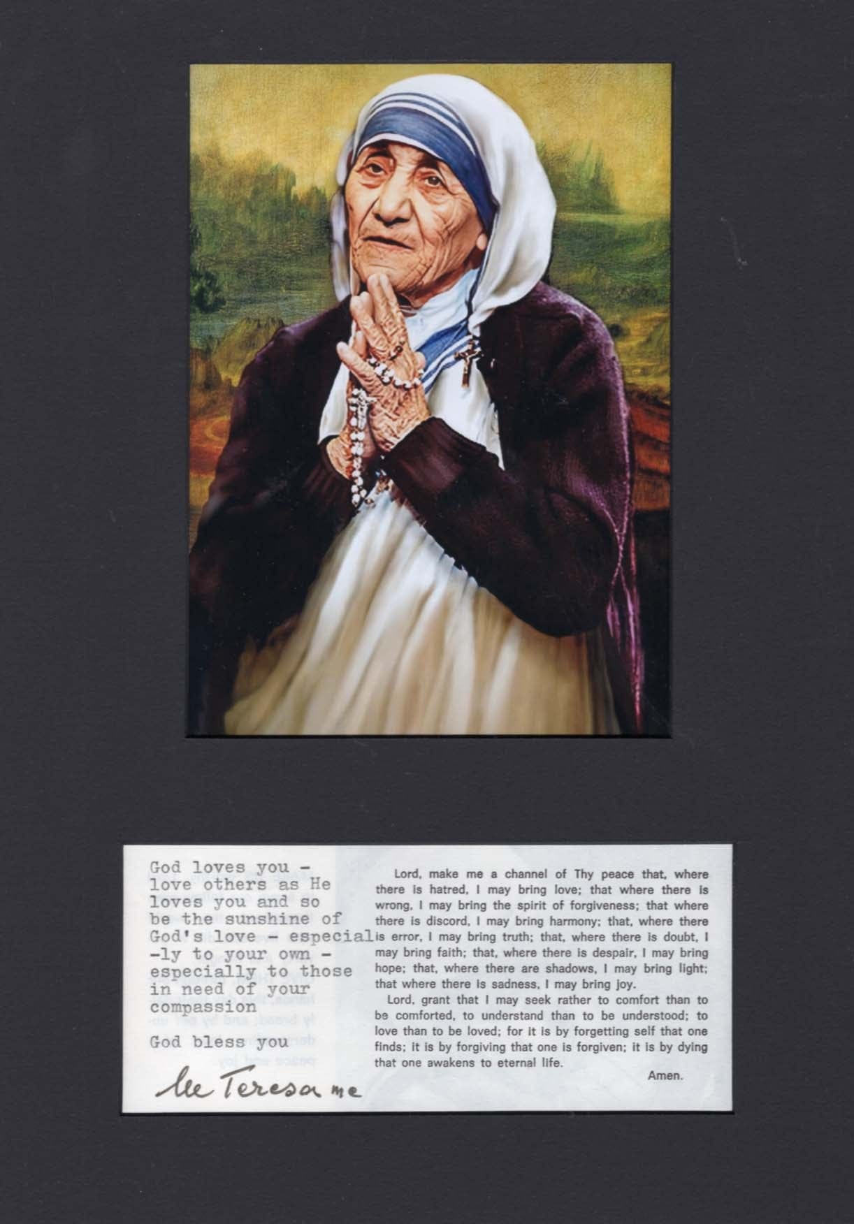 Mother Teresa Autograph Autogramm | ID 7987561037973