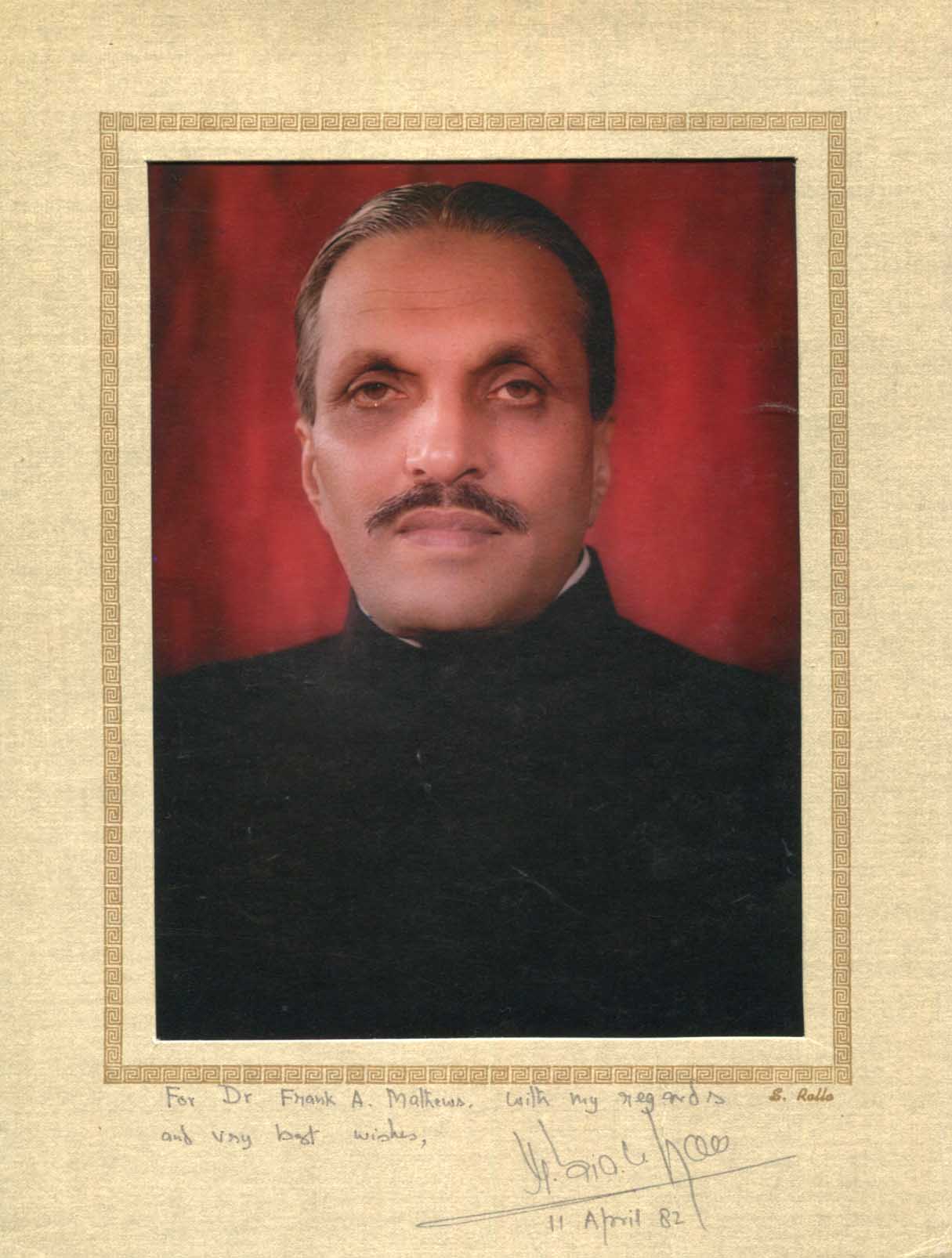 Muhammad Zia-ul-Haq Autograph Autogramm | ID 14664469545341