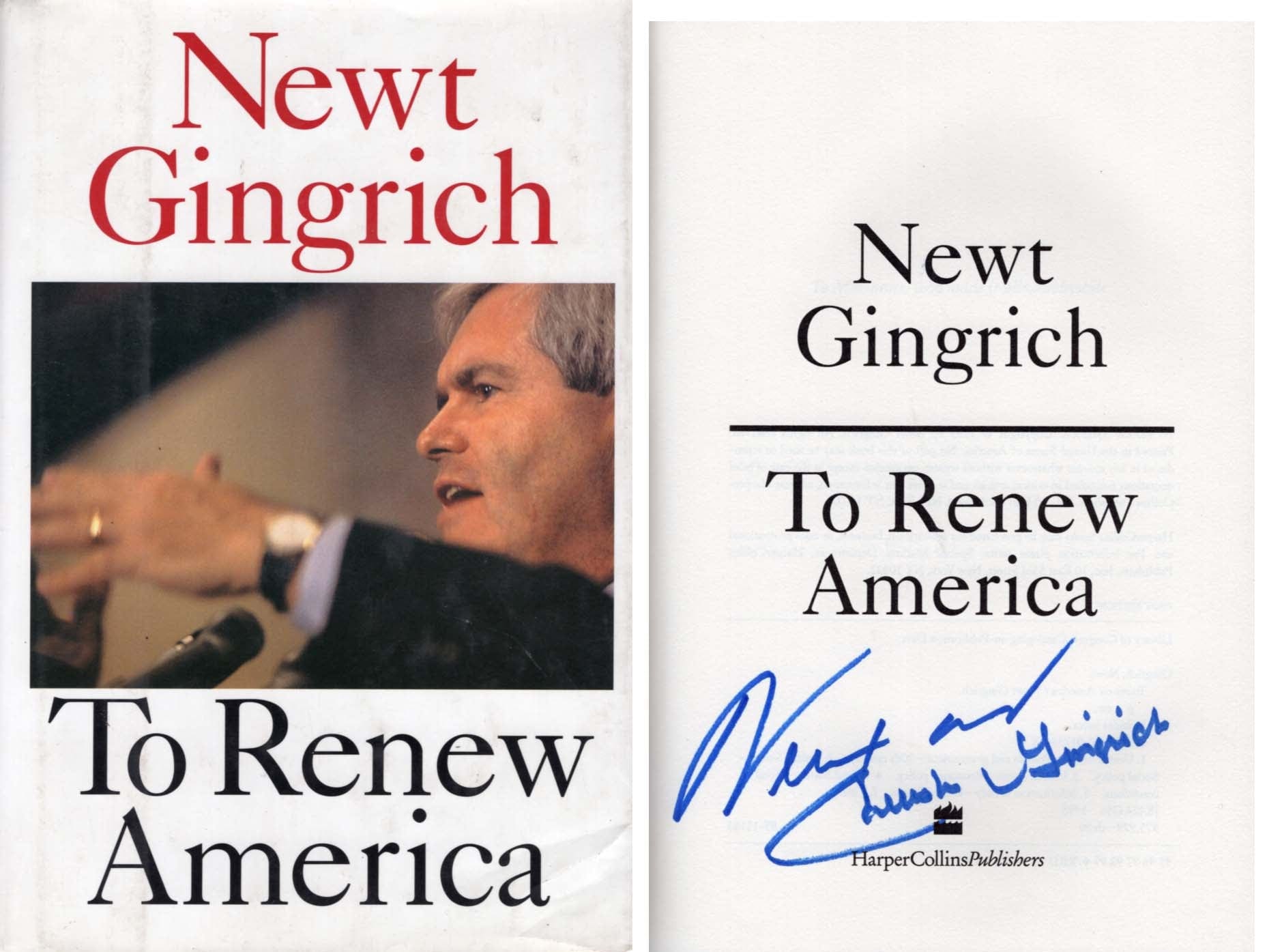 Newton Leroy Gingrich Autograph Autogramm | ID 8075171954837