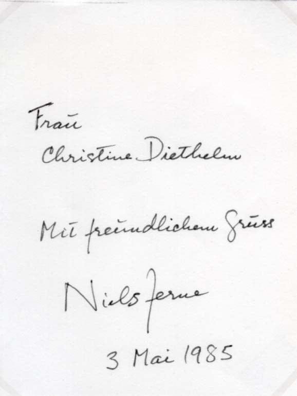 Niels Kaj Jerne Autograph Autogramm | ID 7923850444949