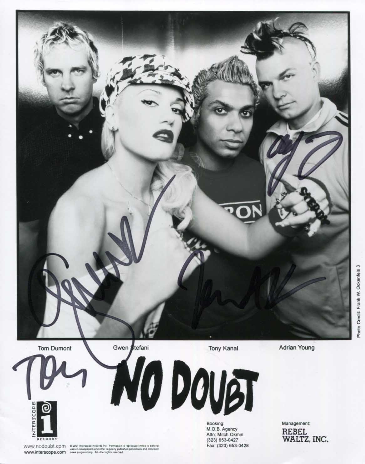  No Doubt Autograph Autogramm | ID 14603160879485