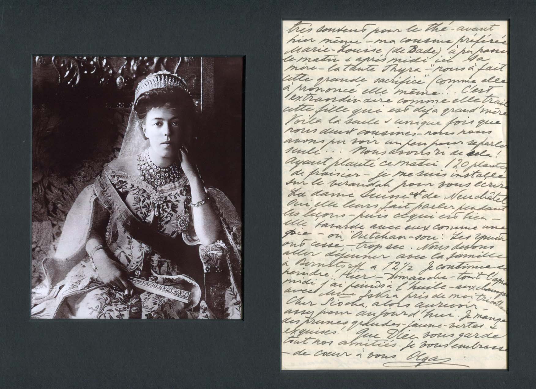 Olga Alexandrovna Grand Duchess of Russia Autograph Autogramm | ID 7974549127317