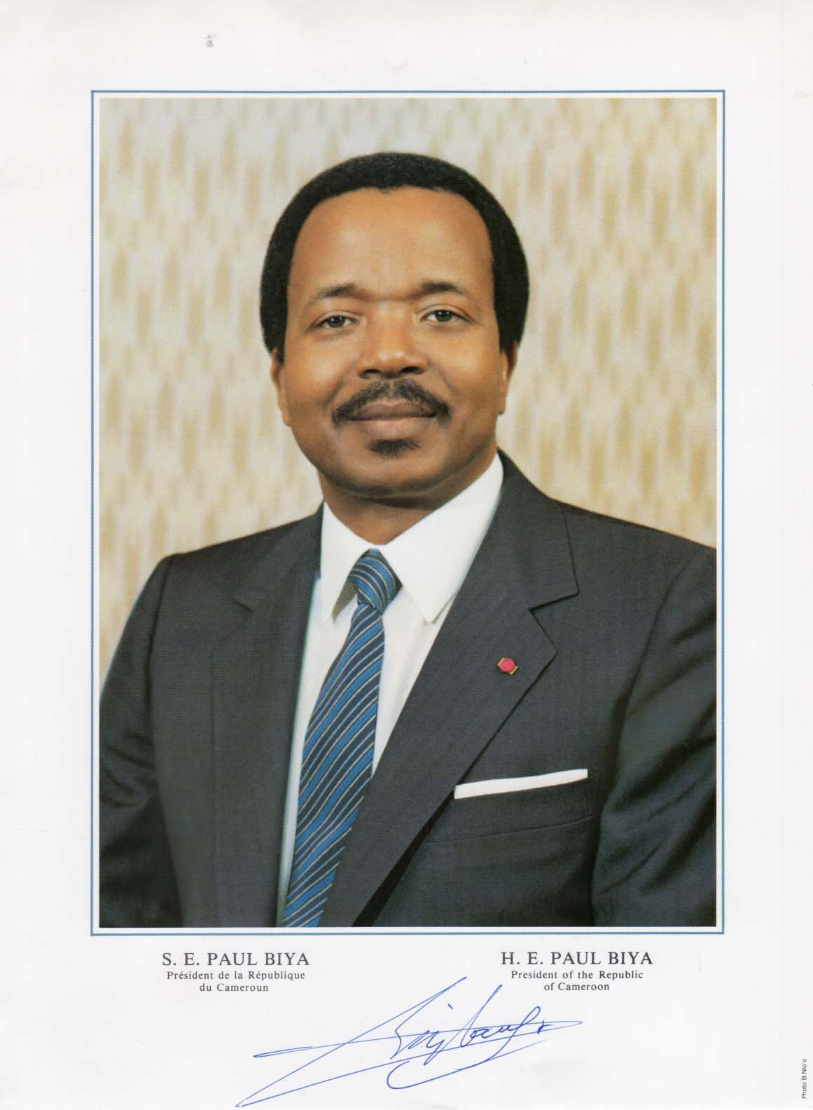 Paul Biya Autograph Autogramm | ID 7901757964437