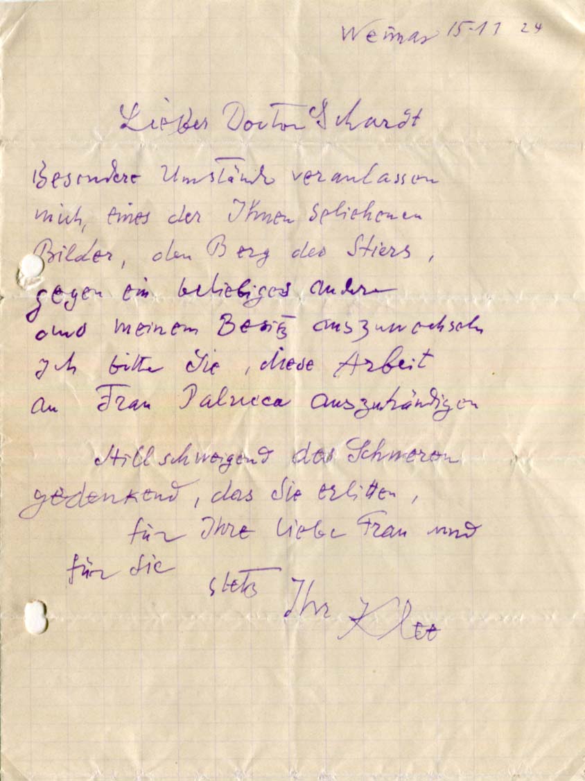 Paul Klee Autograph Autogramm | ID 7984451649685