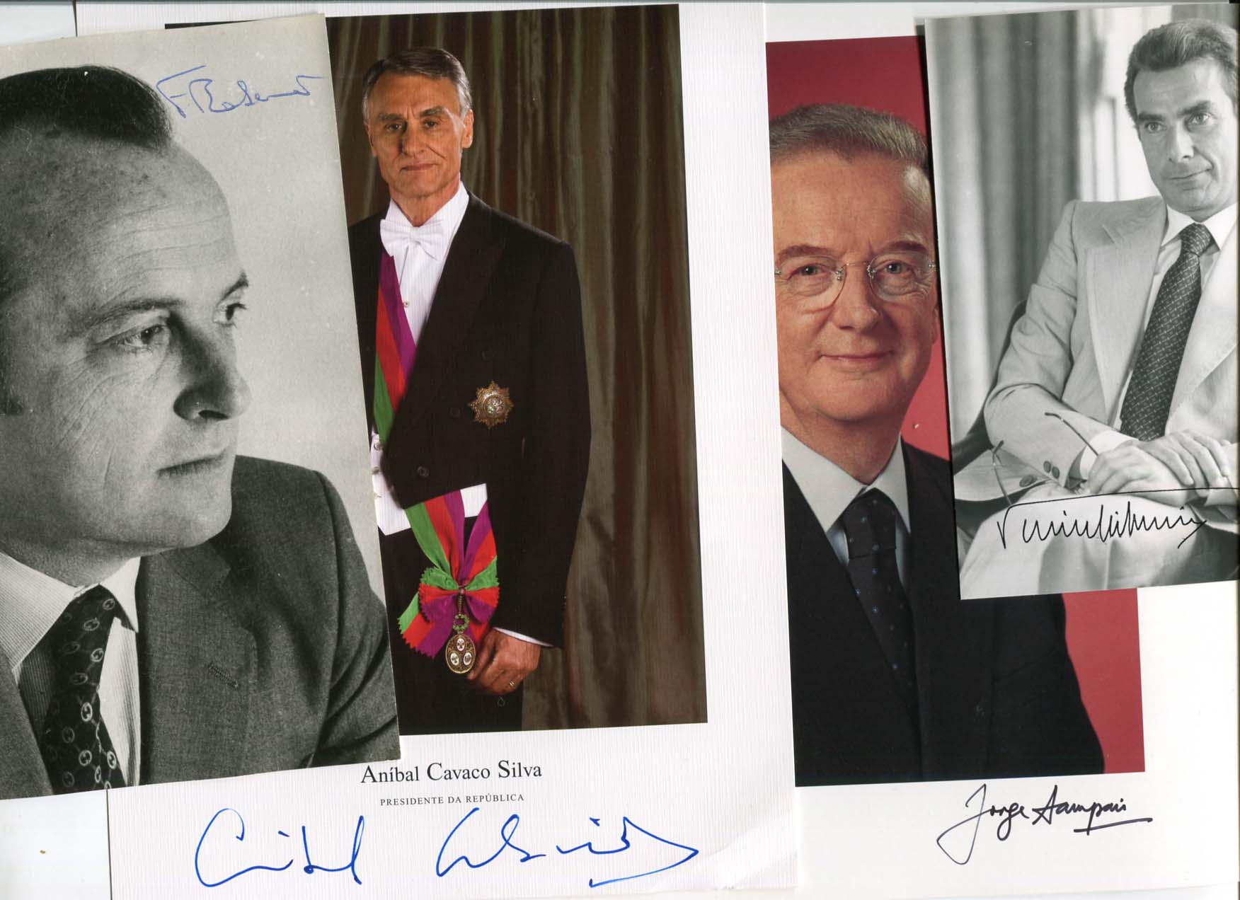 Jorge , Anibal, Pinto &amp; Francisco Sampaio, Cavaco Silva, Balsemao &amp; de Sa Carneiro Autograph Autogramm | ID 7901858791573