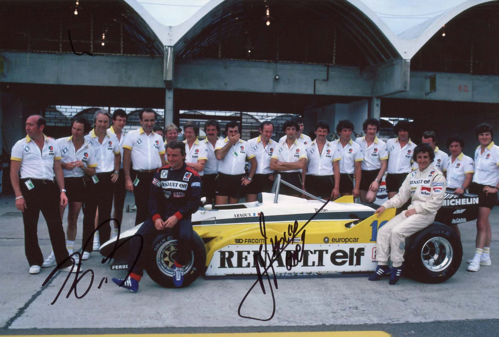 Rene &amp; Alain Arnoux &amp; Prost Autograph Autogramm | ID 7970795520149