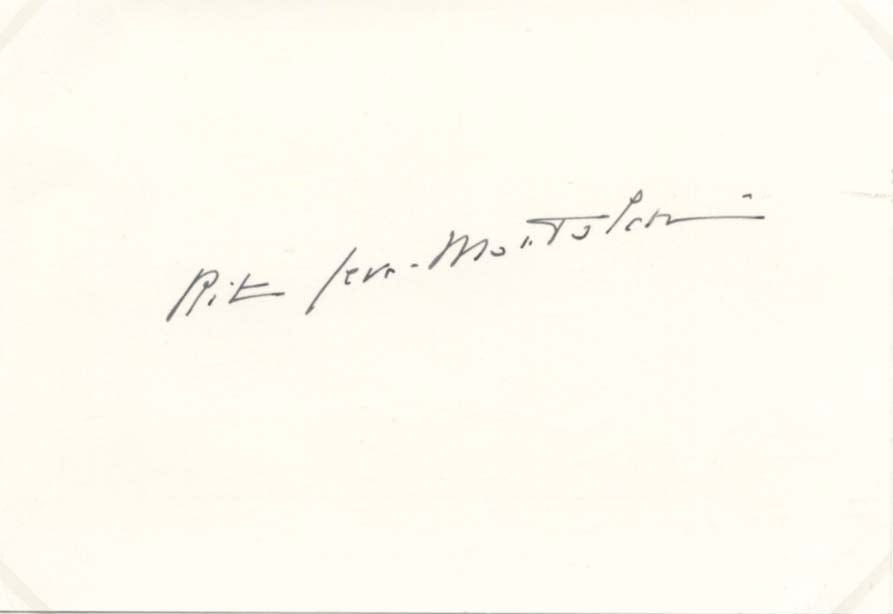 Rita Levi-Montalcini Autograph Autogramm | ID 14667923489149