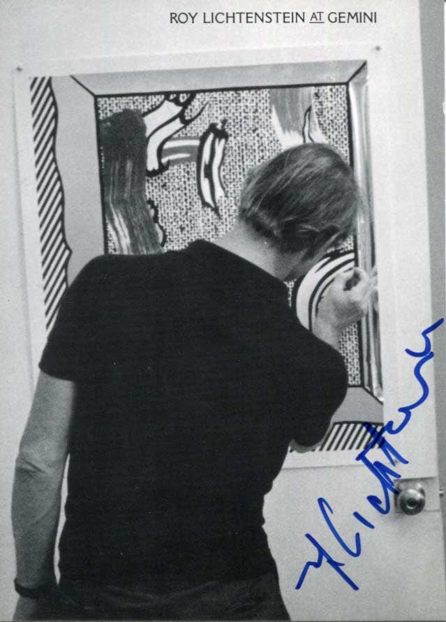 Roy Lichtenstein Autograph Autogramm | ID 14973194043773