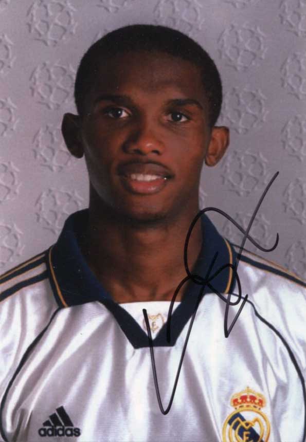 Samuel Eto`o Autograph Autogramm | ID 14857967960445