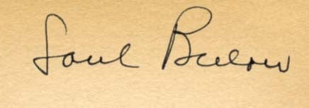 Saul  Bellow Autograph Autogramm | ID 14678767796605