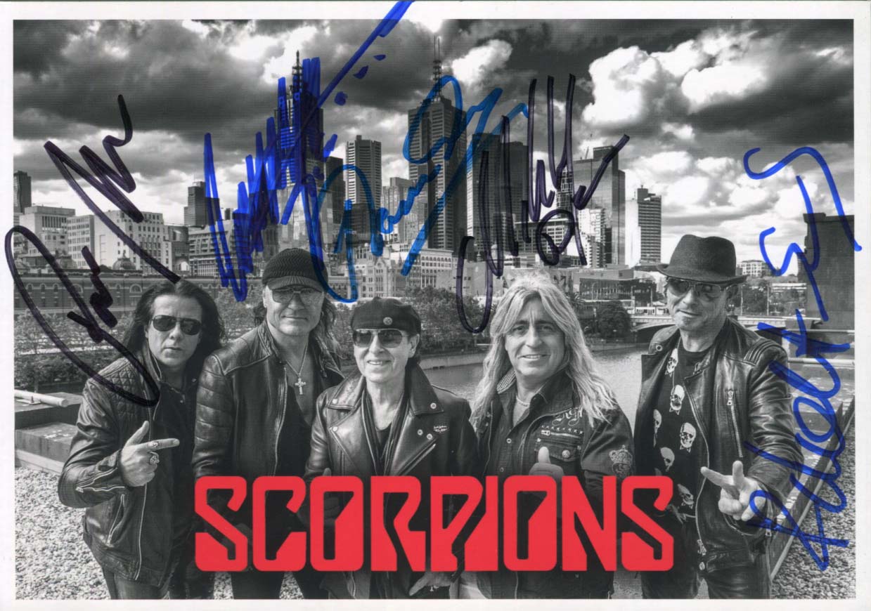  Scorpions Autograph Autogramm | ID 8256179077269