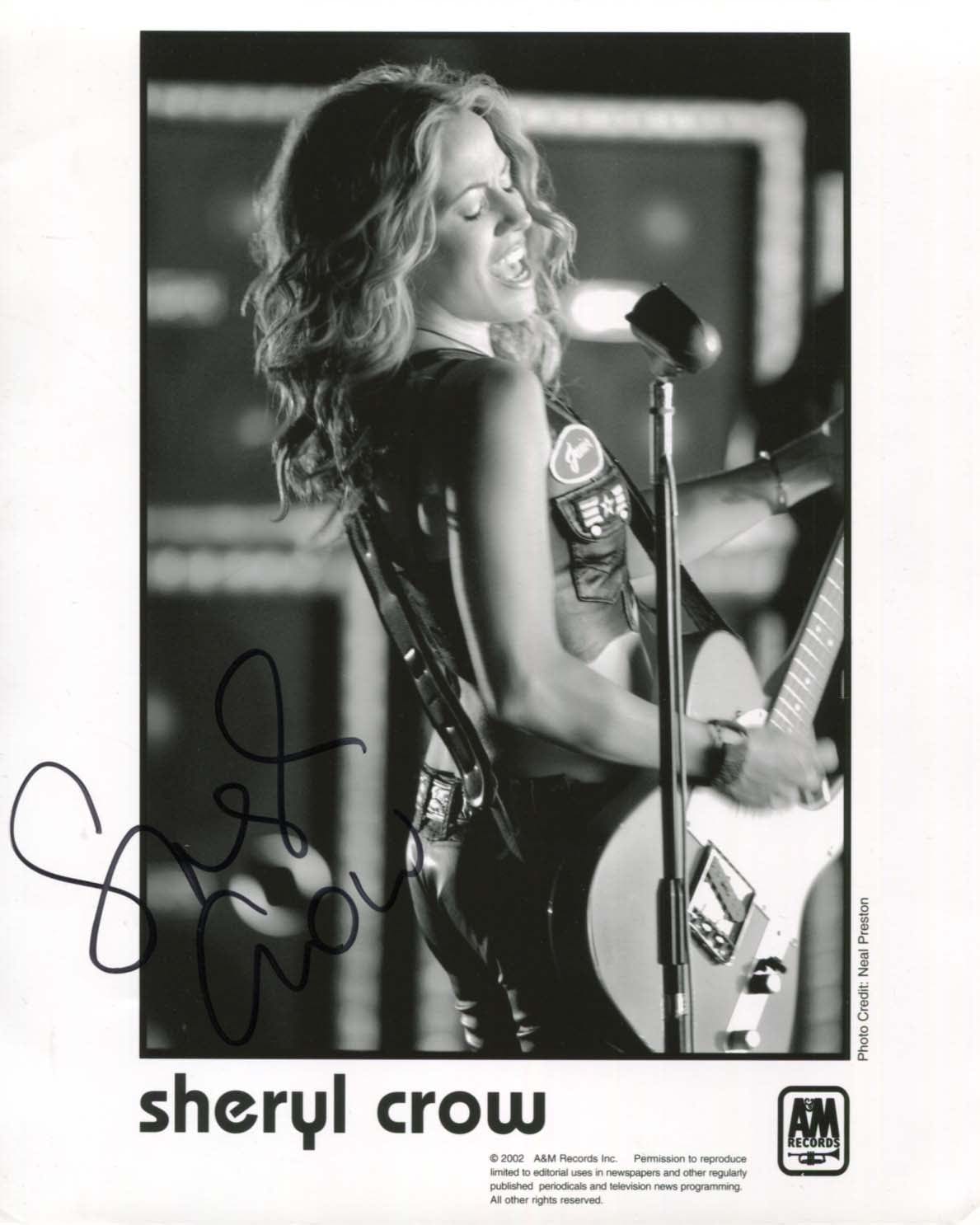 Sheryl Suzanne Crow Autograph Autogramm | ID 8259144089749
