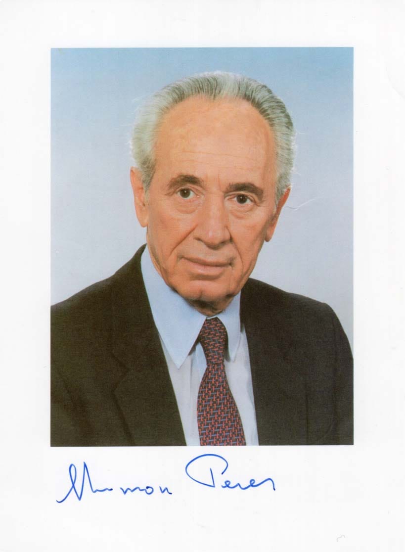 Shimon Peres Autograph Autogramm | ID 8126085922965