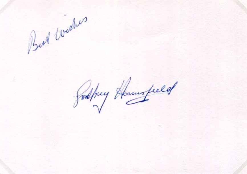 Sir Godfrey Newbold Hounsfield Autograph Autogramm | ID 8610834579605