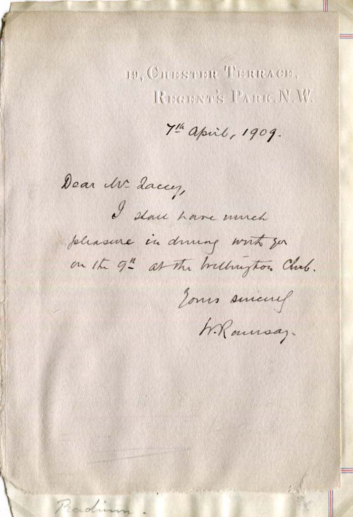 Sir William Ramsay Autograph Autogramm | ID 7968861126805