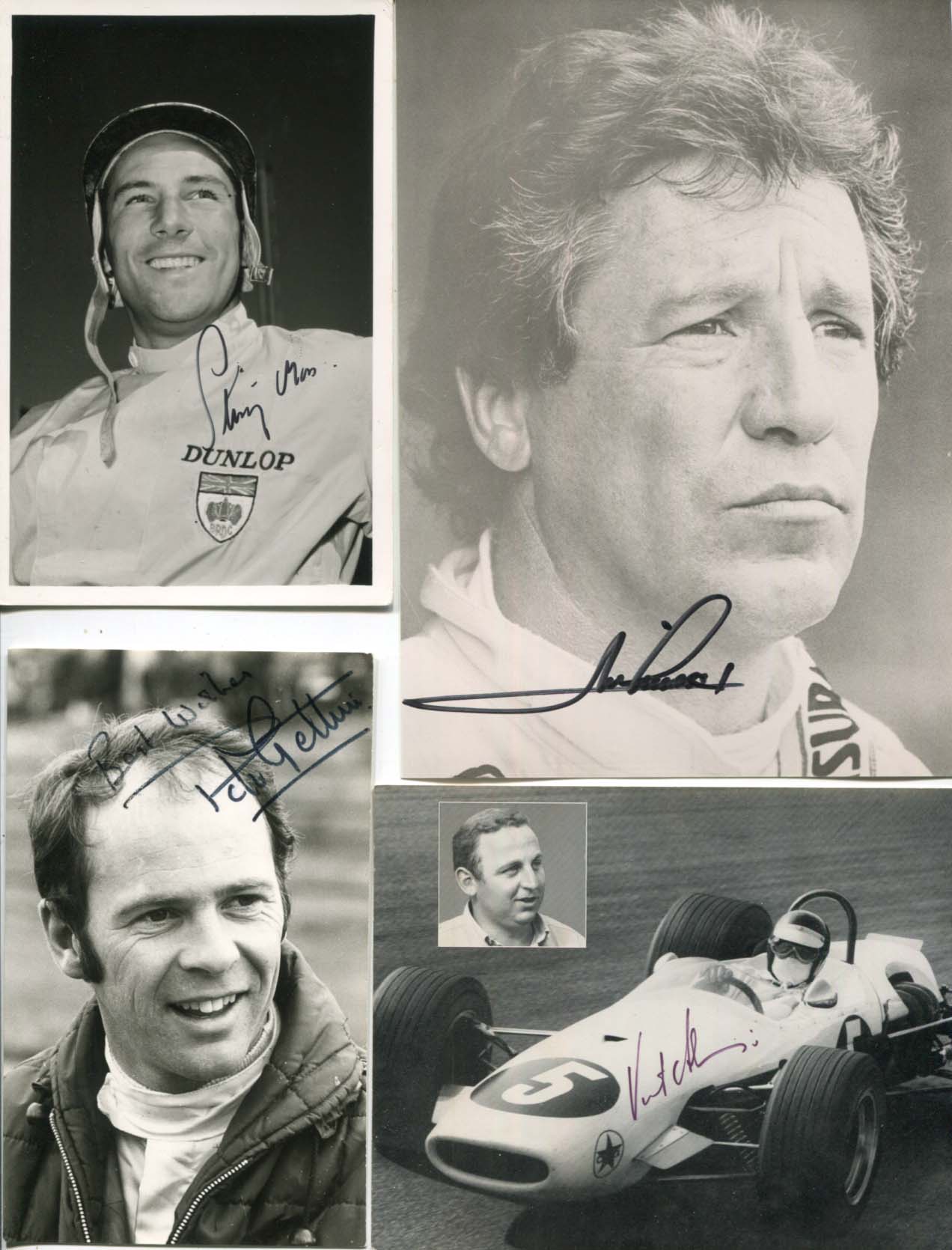 Stirling Moss Autograph | signed vintage photographs