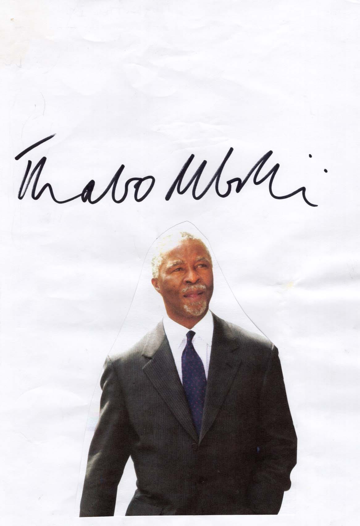 Thabo Mbeki Autograph Autogramm | ID 8215999479957