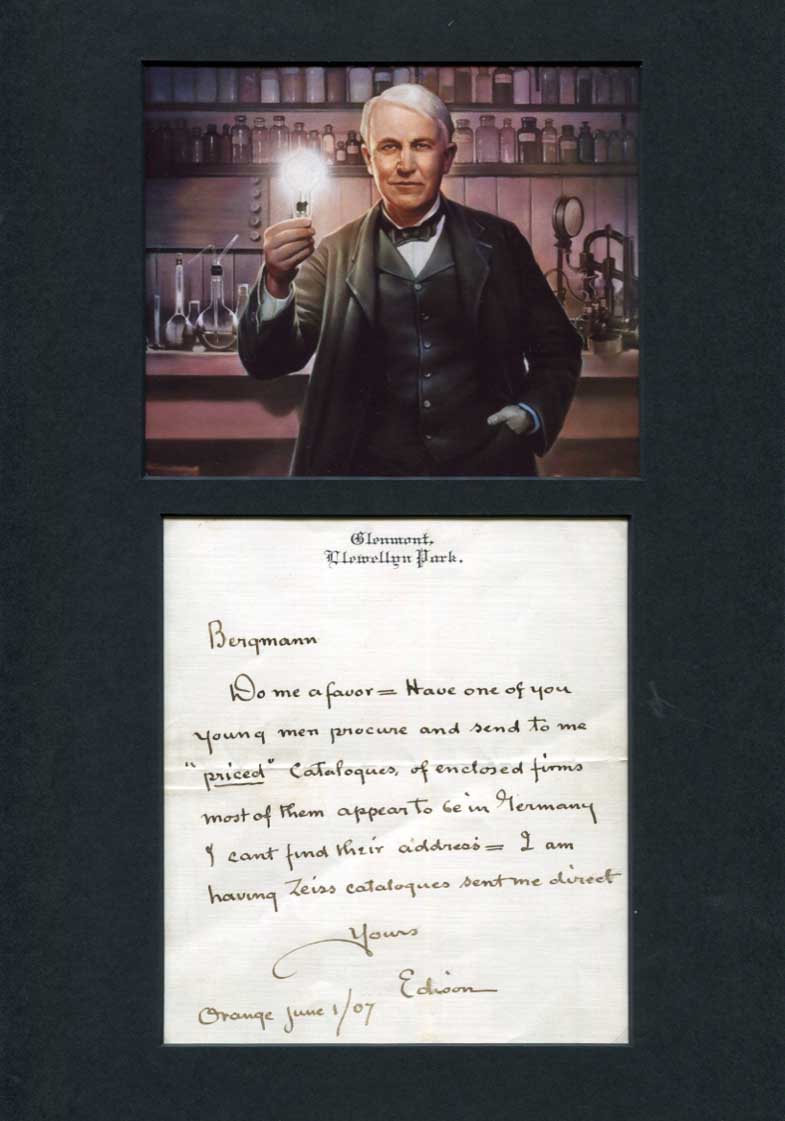 Science autographs and manuscripts