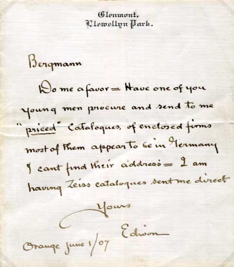 Science autographs and manuscripts