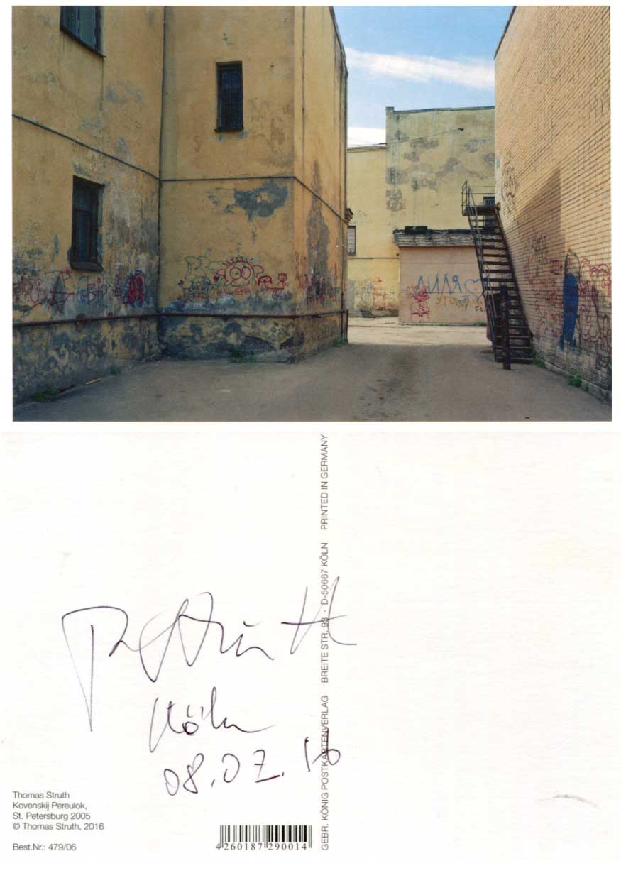 Thomas Struth Autograph Autogramm | ID 14602984489341