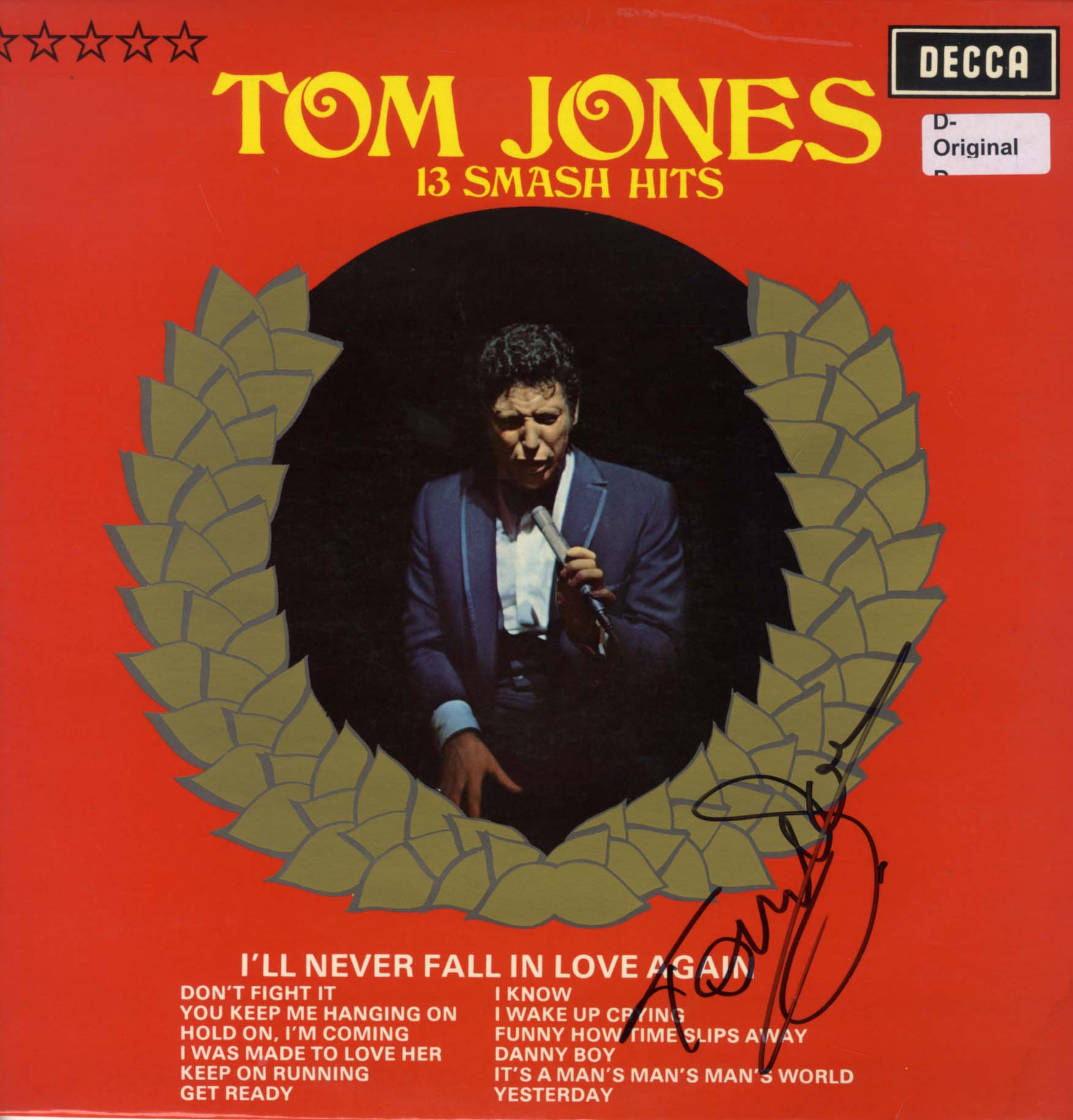 Tom Jones Autograph | signed records / memorabilia