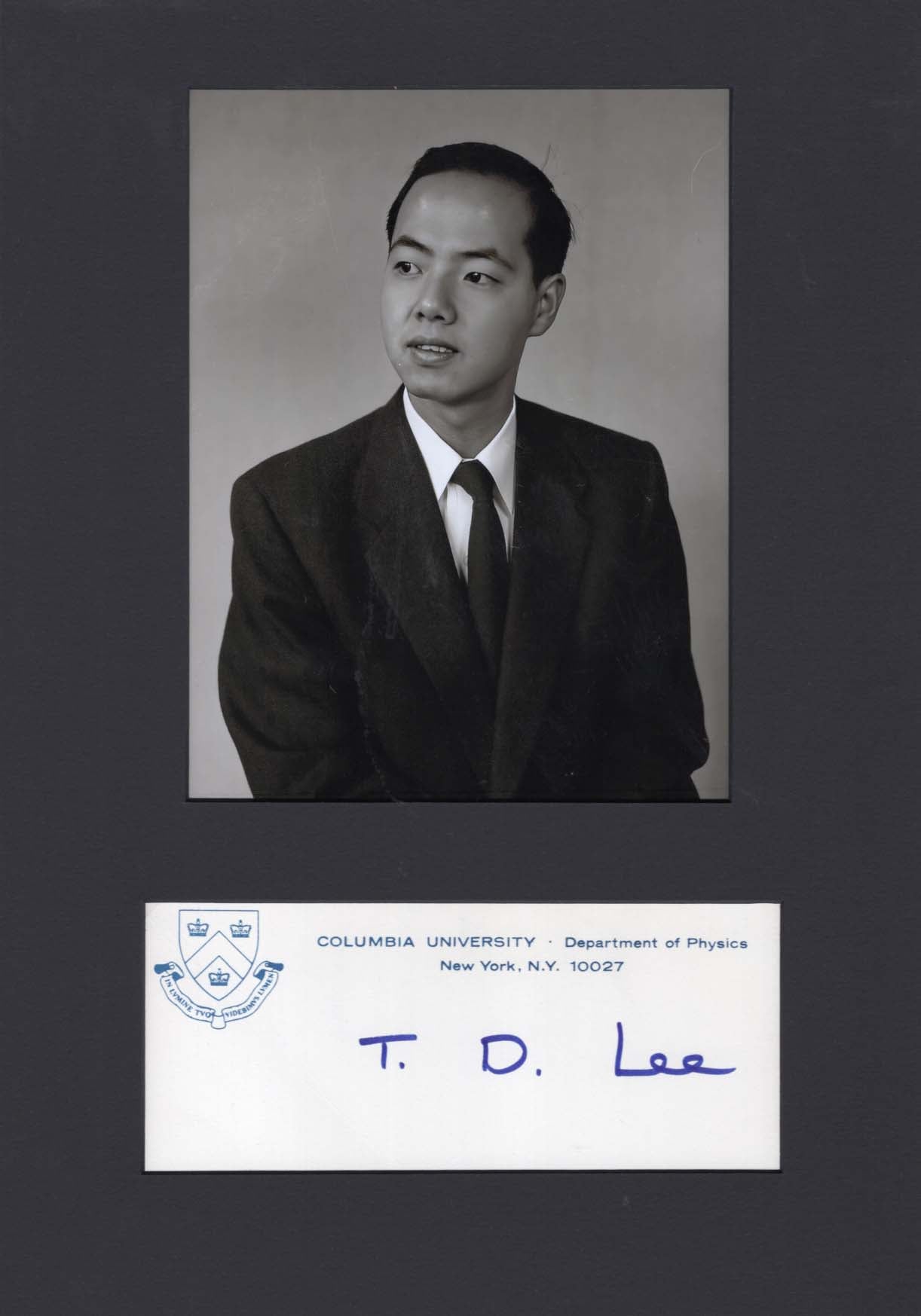 Tsung-Dao Lee Autograph Autogramm | ID 8096659144853