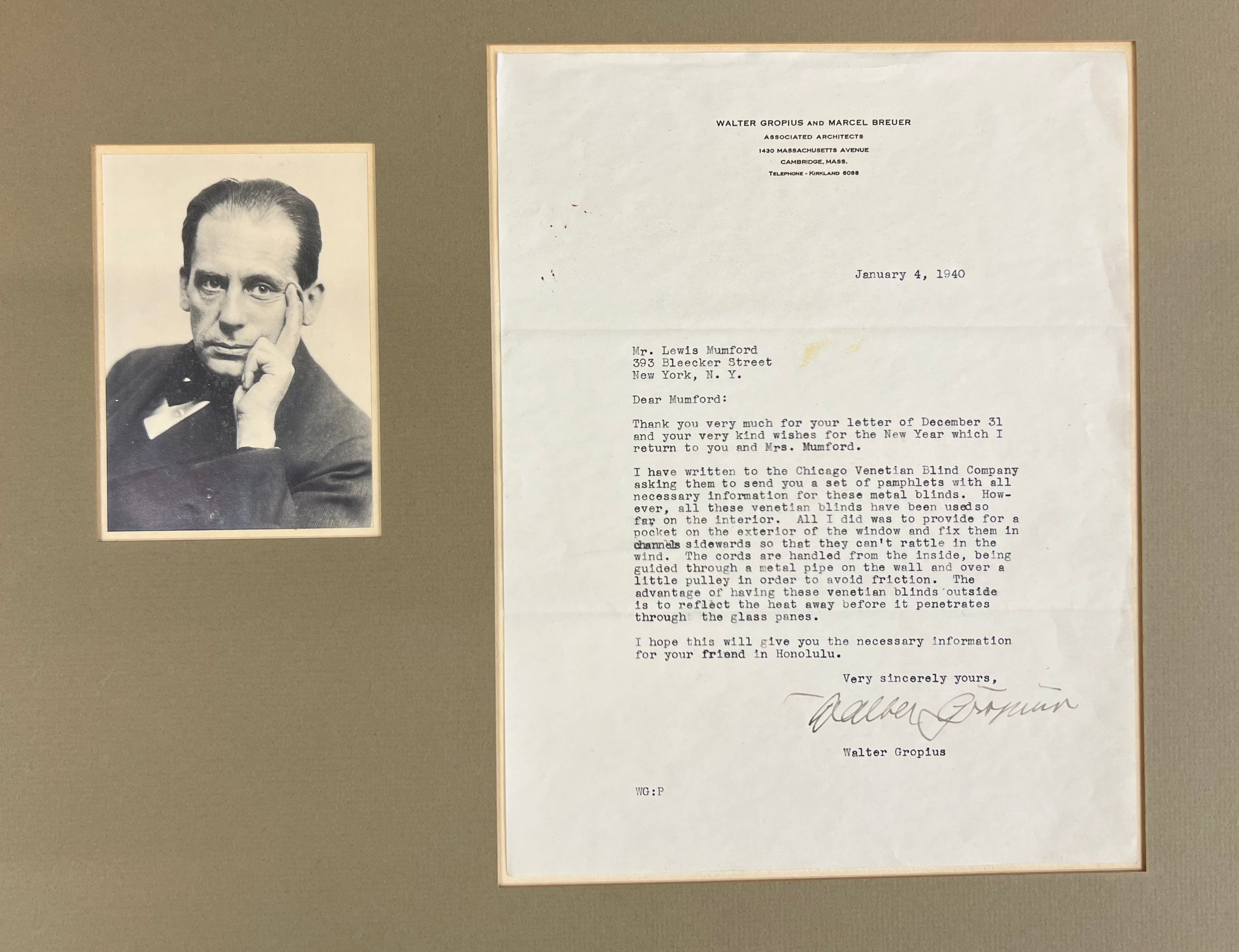 Walter Gropius Autograph Autogramm | ID 8608355582101