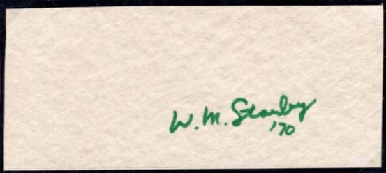 Wendell Meredith Stanley Autograph Autogramm | ID 8073325707413