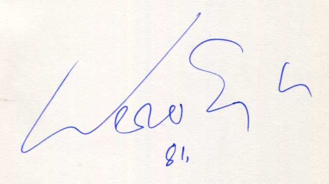 Werner Egk Autograph Autogramm | ID 8591853093013