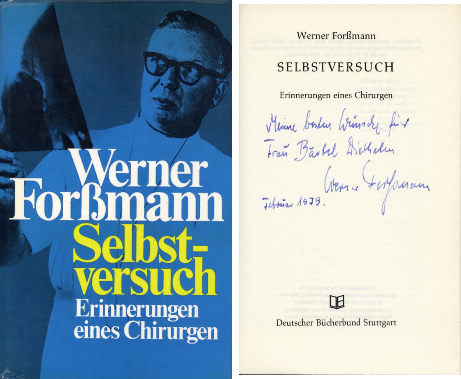 Werner Theodor Otto Forßmann Autograph Autogramm | ID 14667910414717