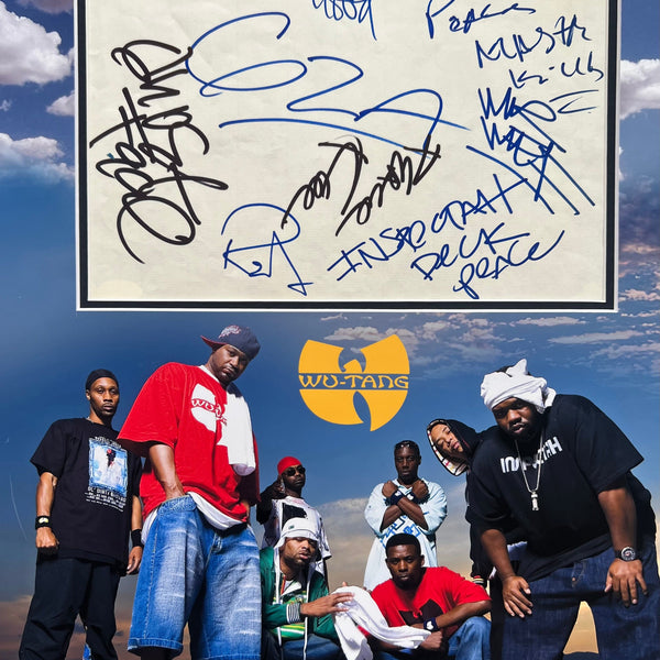 Wu-Tang Clan (band) autographs, signed album page in special