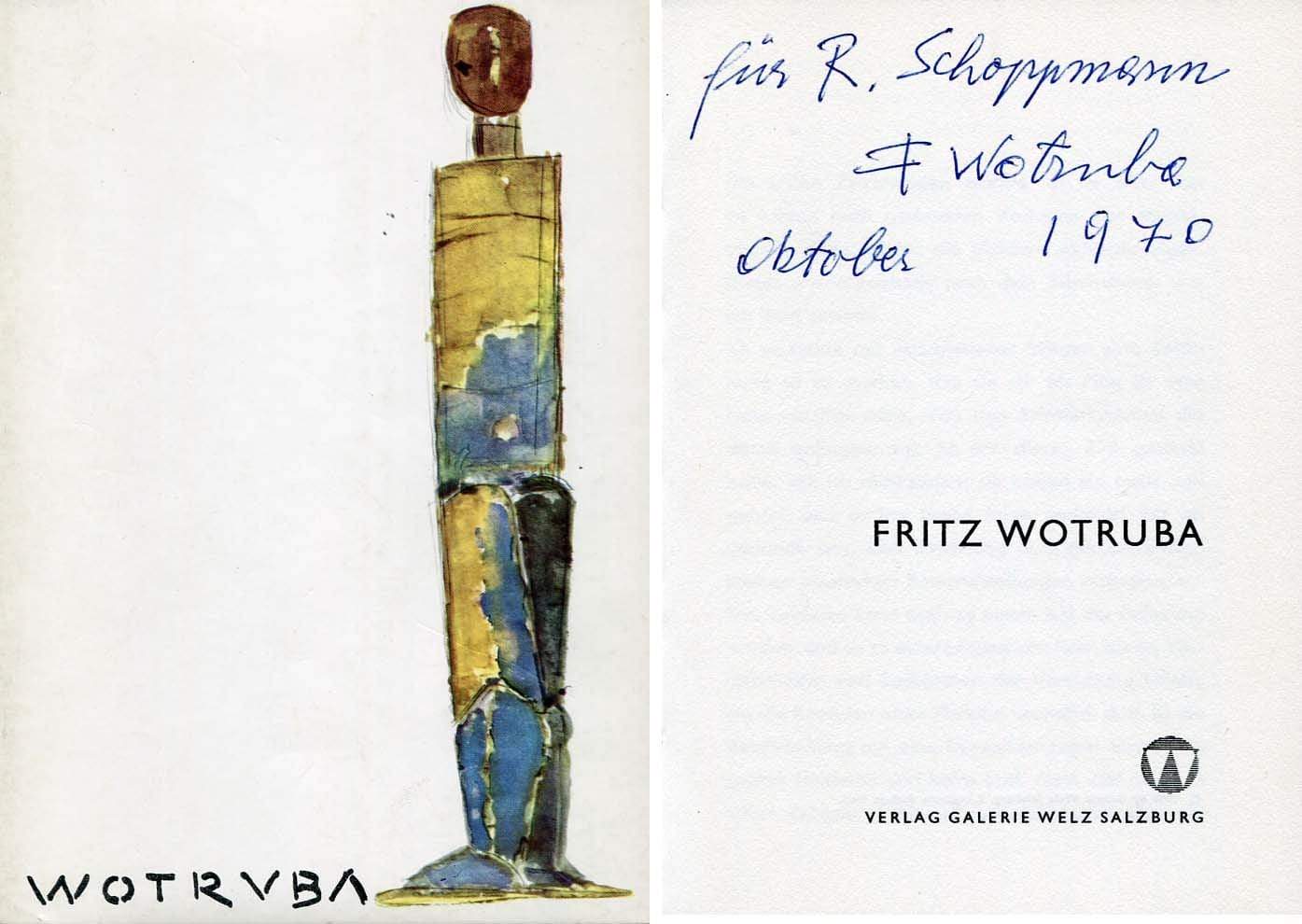 Wotruba, Fritz autograph
