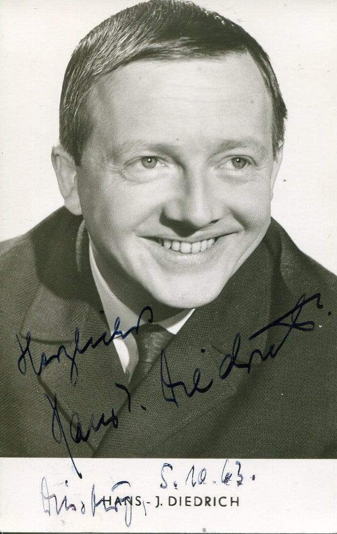 Diedrich, Hans Jürgen autograph