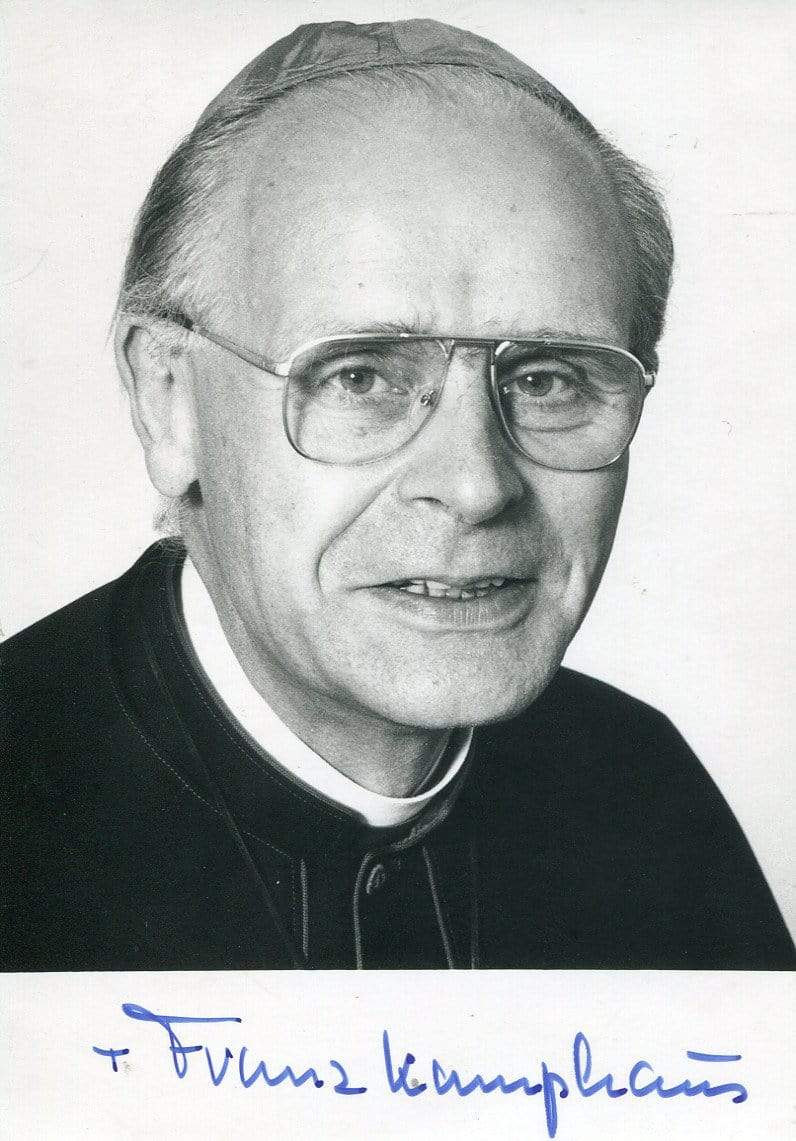 Kamphaus, Bishop Franz autograph