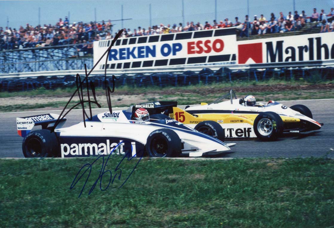 Alain &amp; Nelson  Prost &amp; Piquet Autograph Autogramm | ID 7422172856469