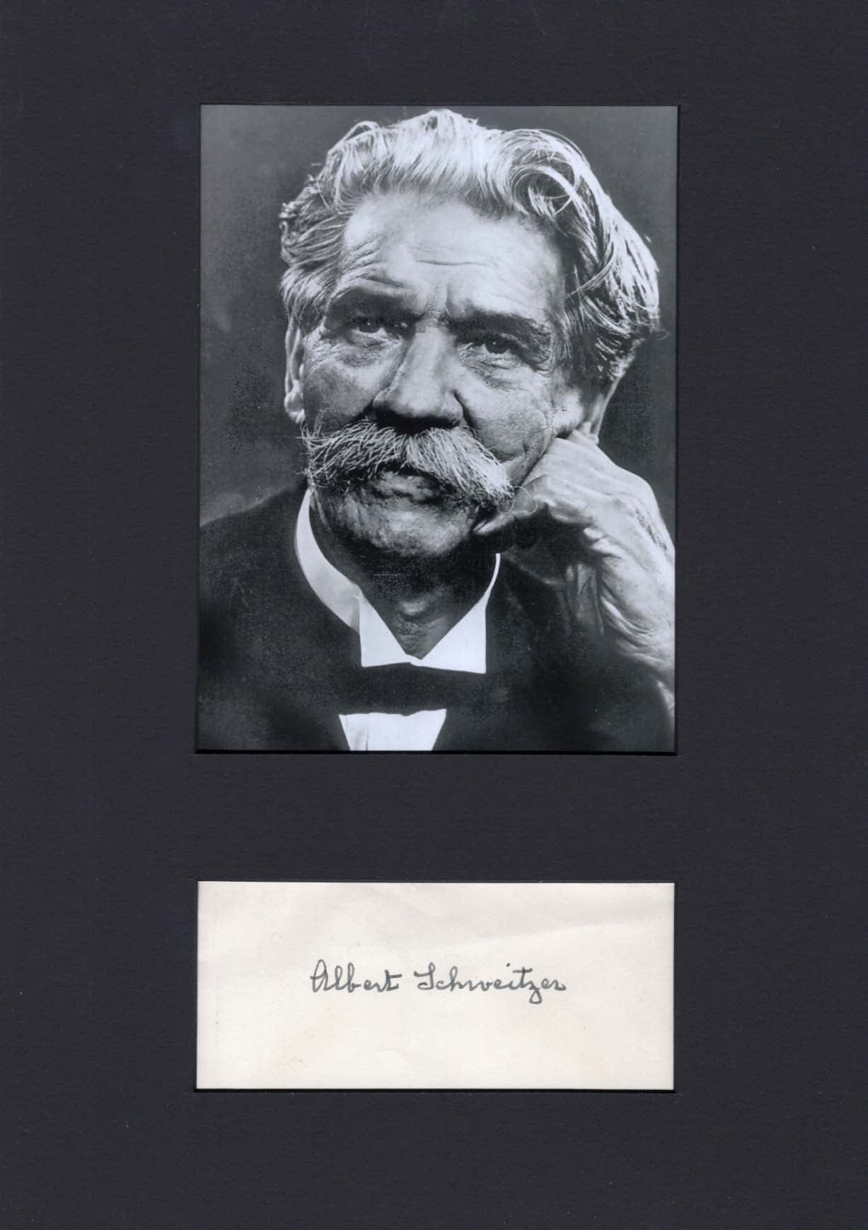 Albert Schweitzer Autograph