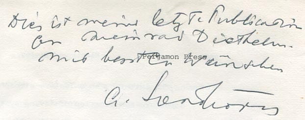 Albert Szent-Györgyi Autograph Autogramm | ID 7302810894485