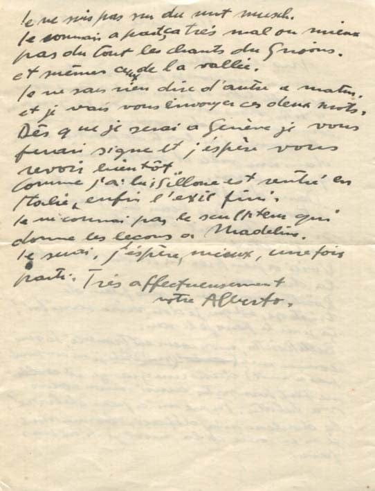Alberto Giacometti Autograph Autogramm | ID 7266549268629