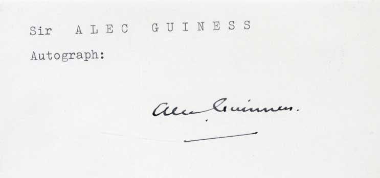 Alec Guinness Autograph Autogramm | ID 7379207585941