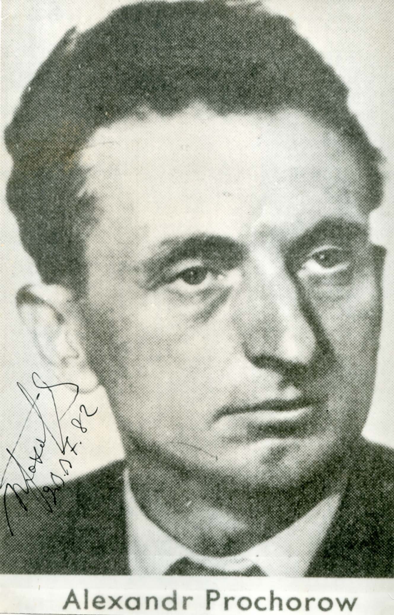 Prochorov, Alexander autograph