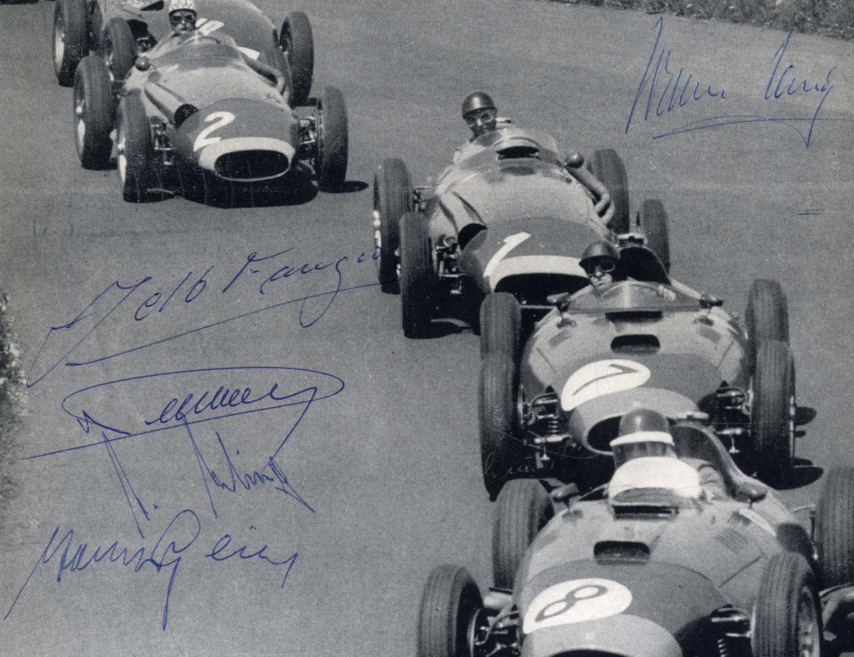 Alfred &amp; Juan Manuel &amp; Others Neubauer &amp; Fangio &amp; Others Autograph Autogramm | ID 7463926988949