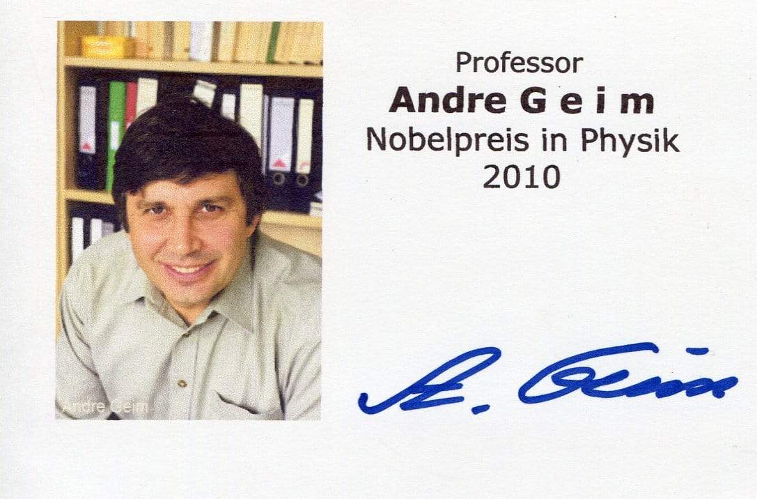 Geim, Andre autograph
