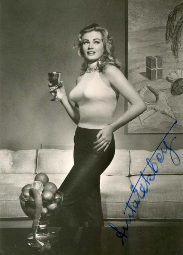 Anita Ekberg Autogramm