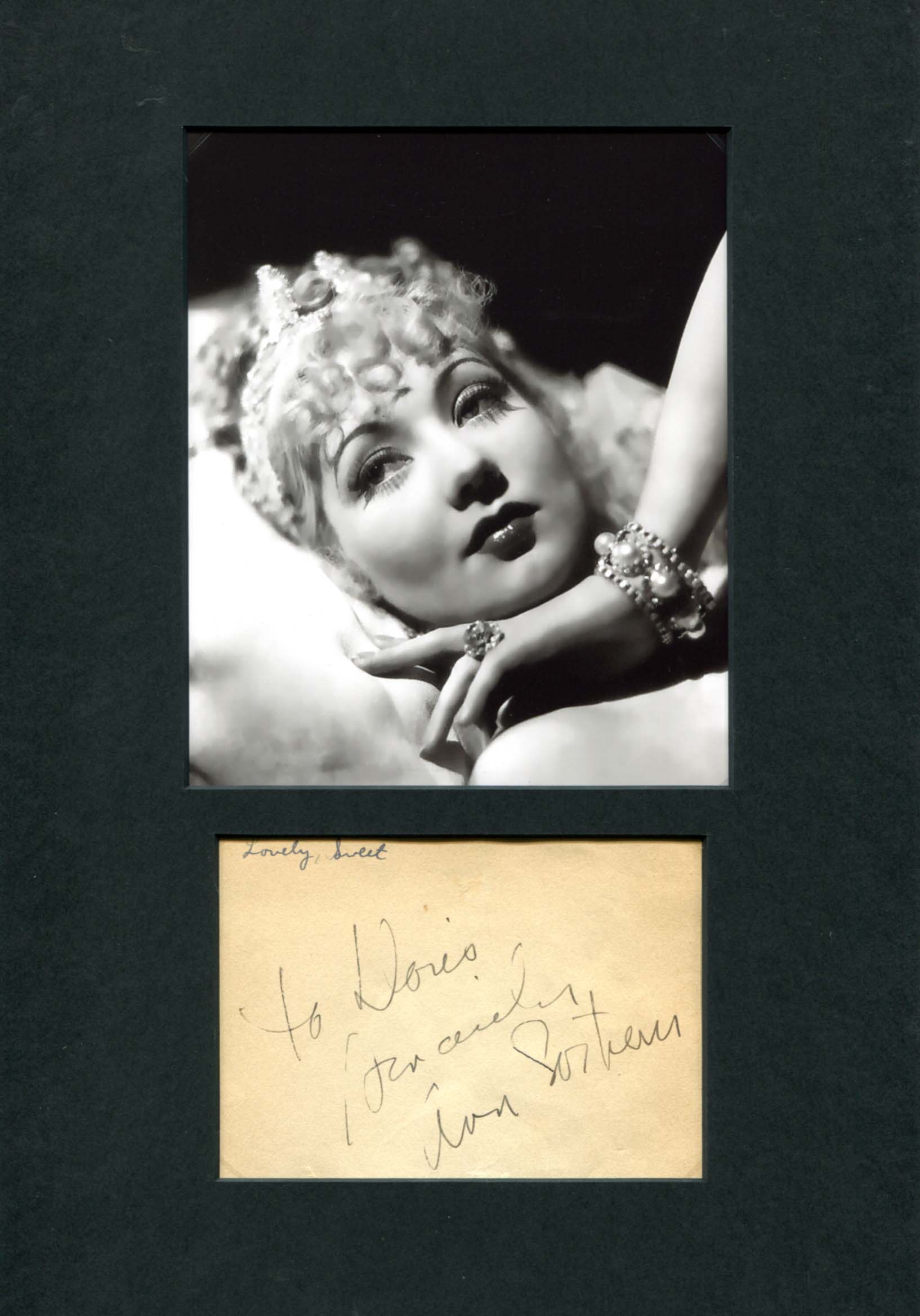 Sothern, Ann autograph